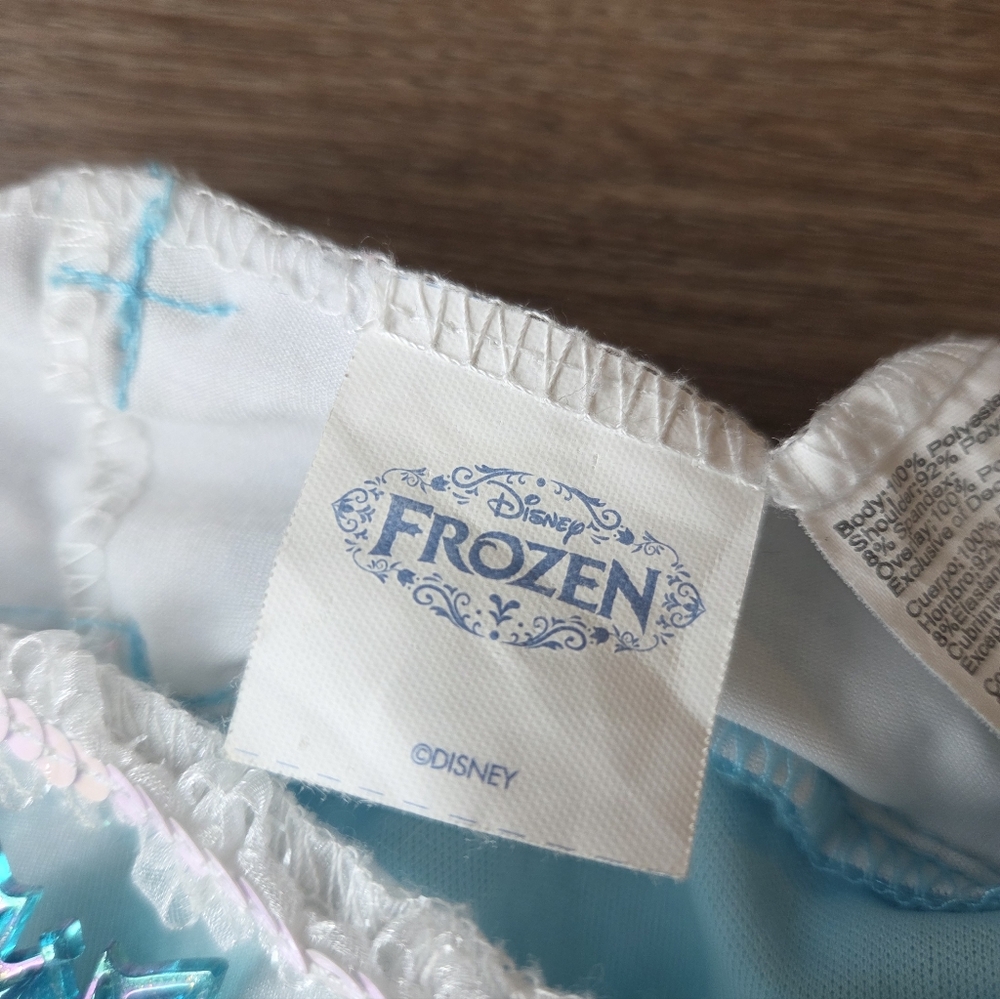 Disney Frozen Elsa Costume Dress Girls size M (7-8) *flaws* - Picture 4 of 8